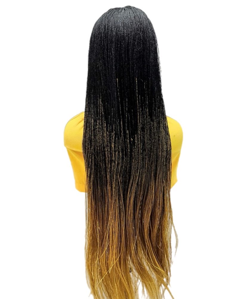 Black and Warm Honey Blonde Nano Twist
