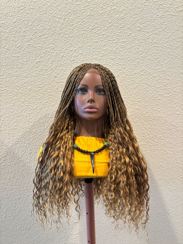 Gold Corn Row Curls