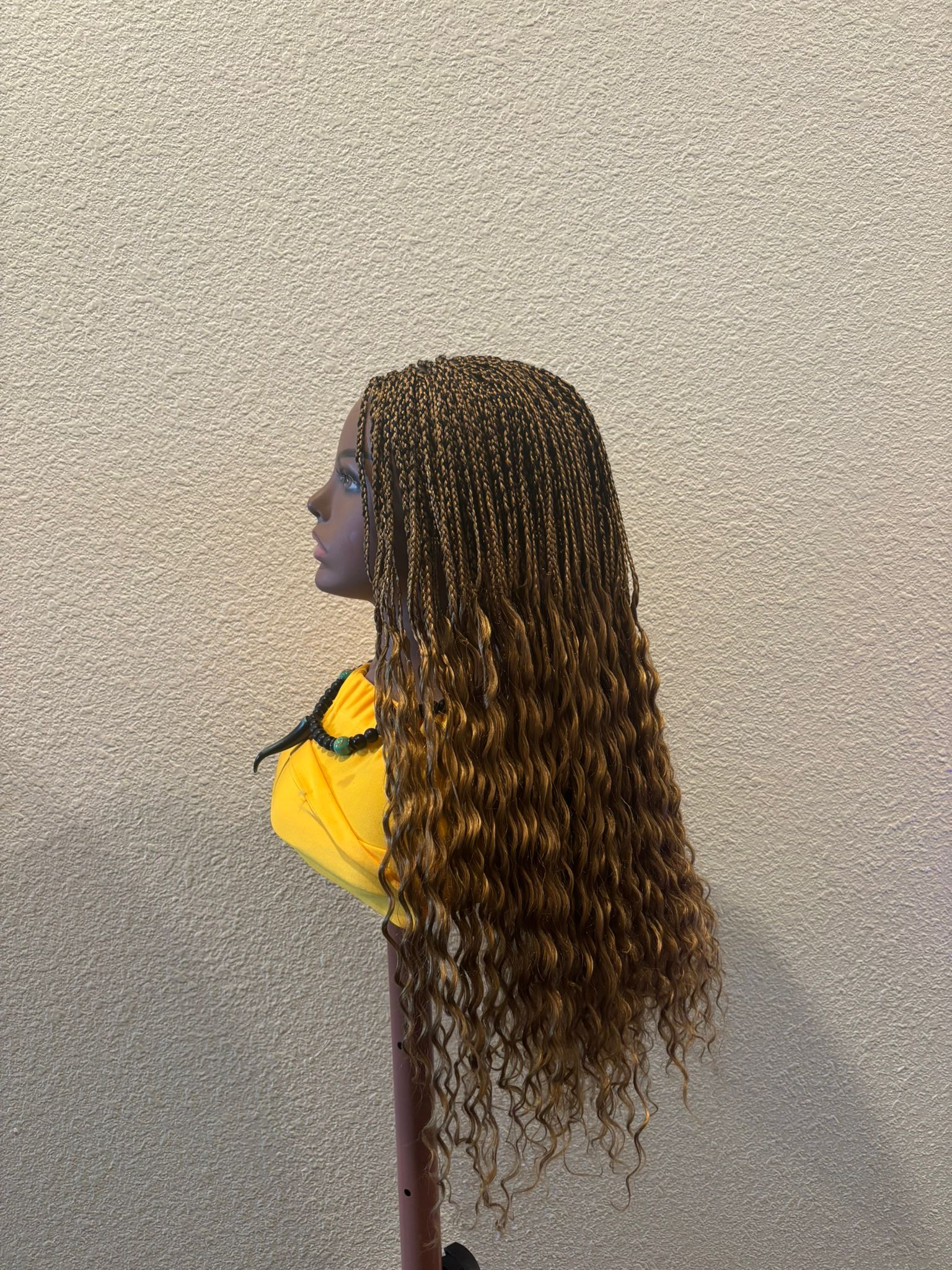 Gold Corn Row Curls