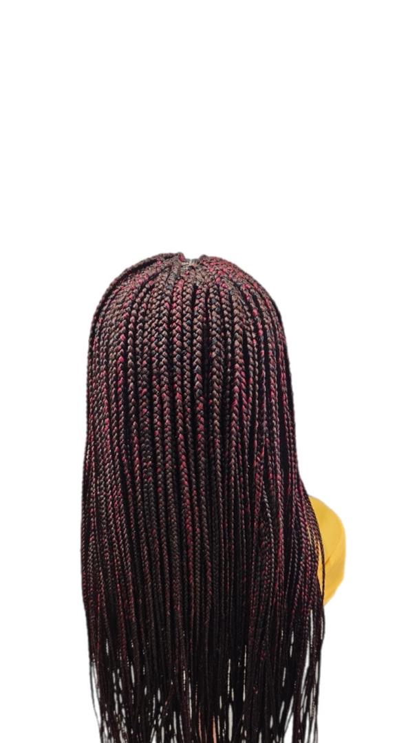 Jet Black and Burgundy Braids