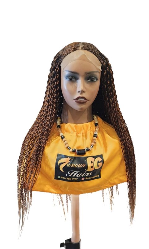 Brown Ghana Weaving Watermelon Braid