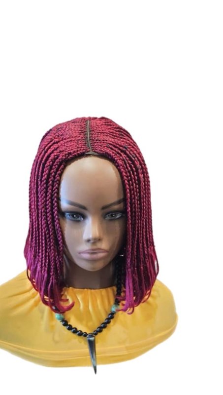 Burgundy Box Braids
