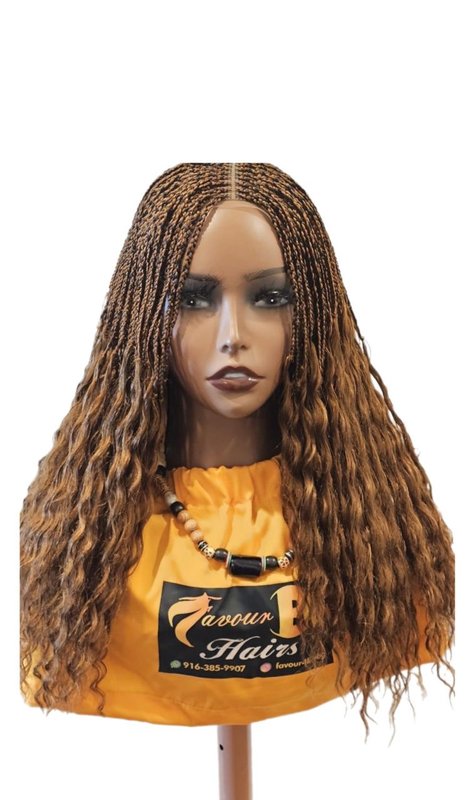 Brown Wavy Curly Braid