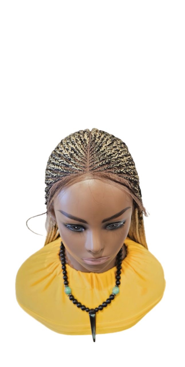 613- Light blonde cornrows