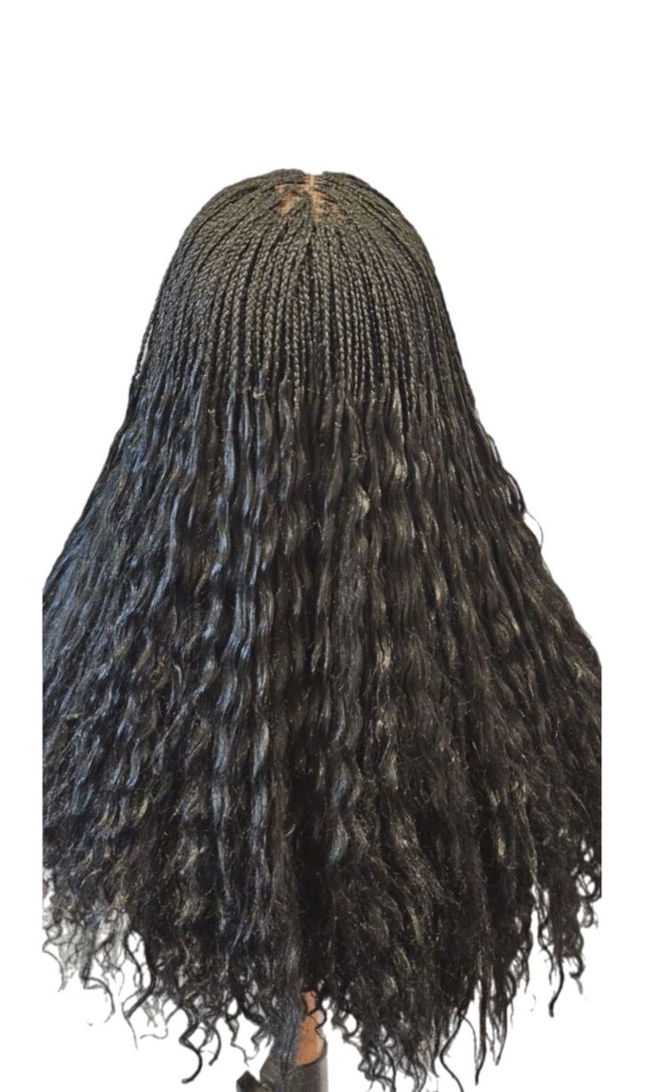 Black Wavy Curly Braid