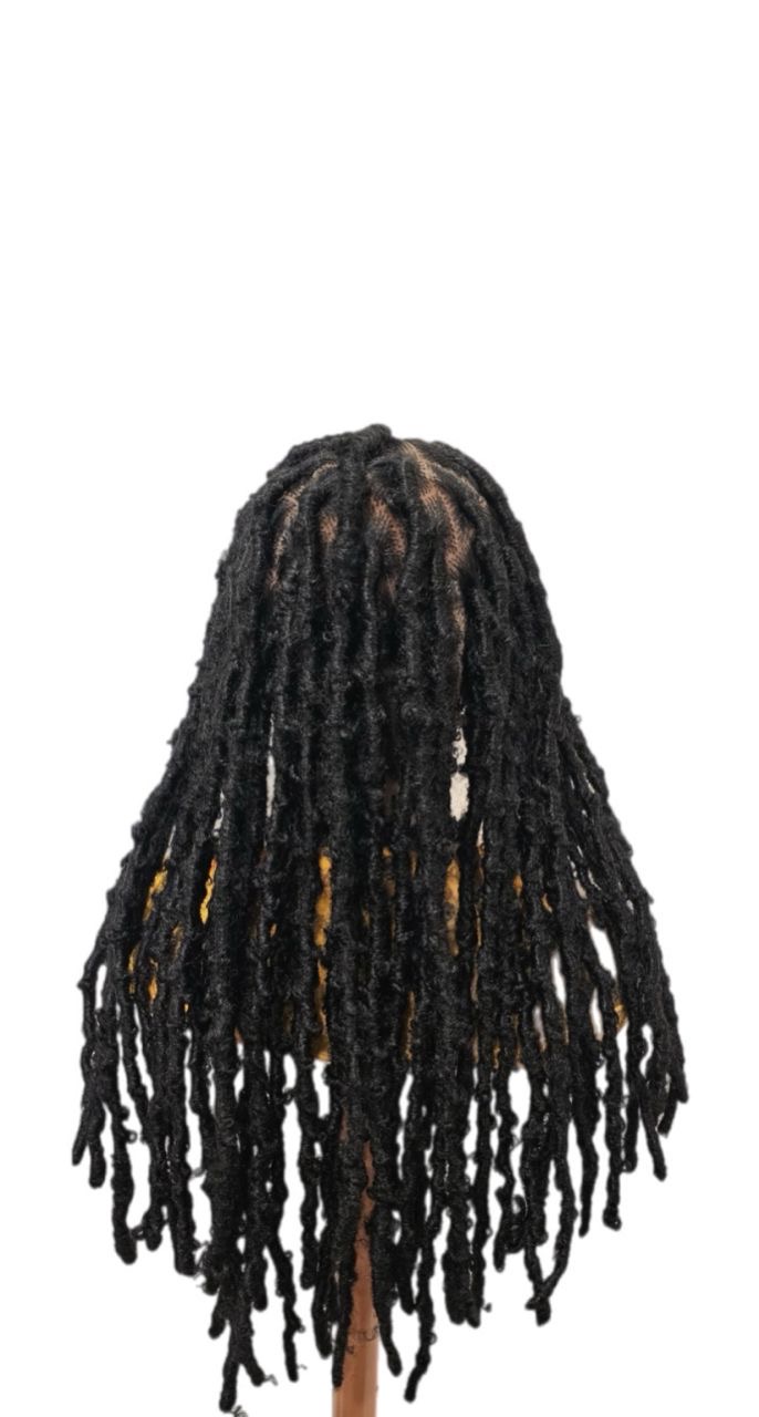 Jet Black, Butterfly Locs Braid