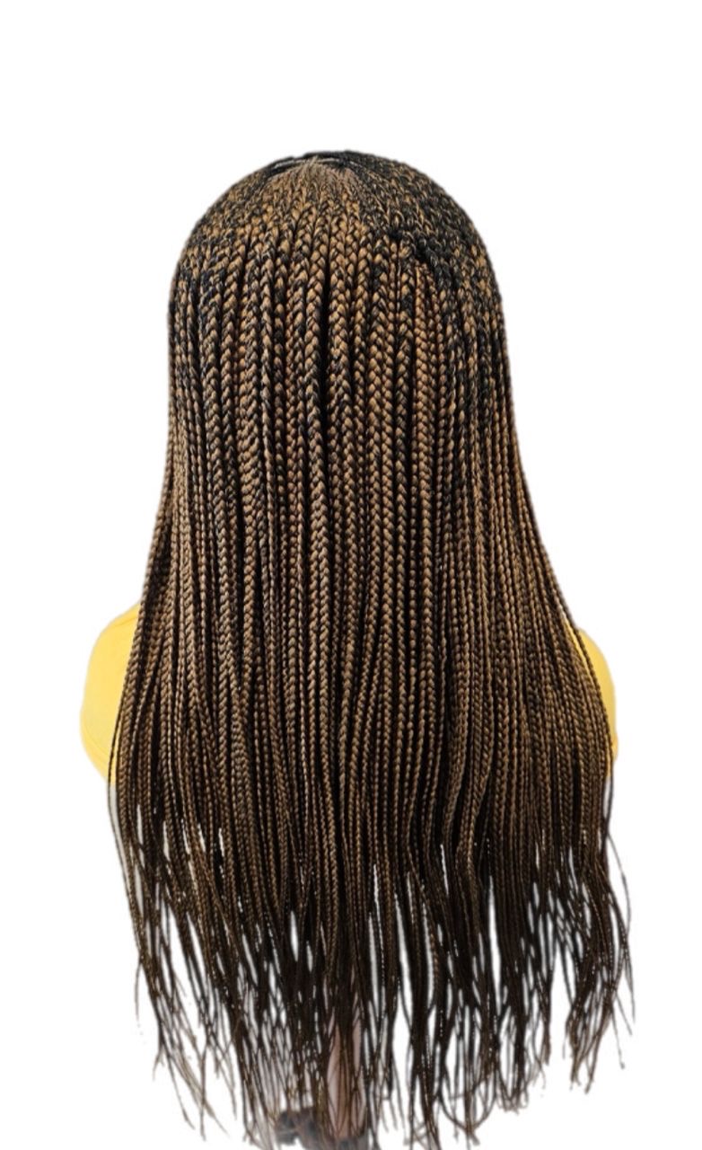 Color 27, warm honey blonde cornrows