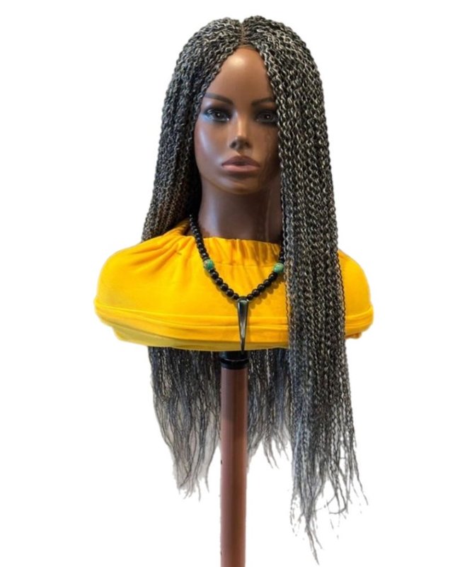 Grey Spaghetti Twists