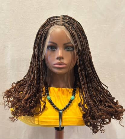 Medium Brown Knotless Braids