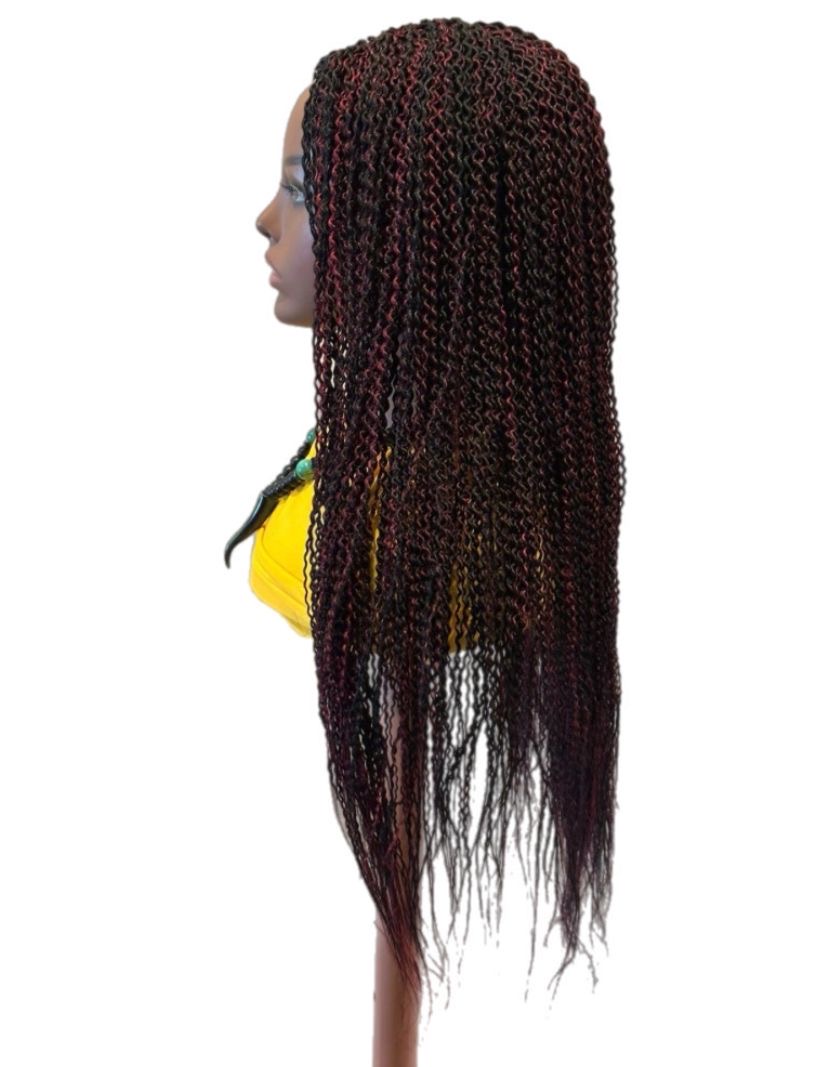 Black and Red Spaghetti Twist