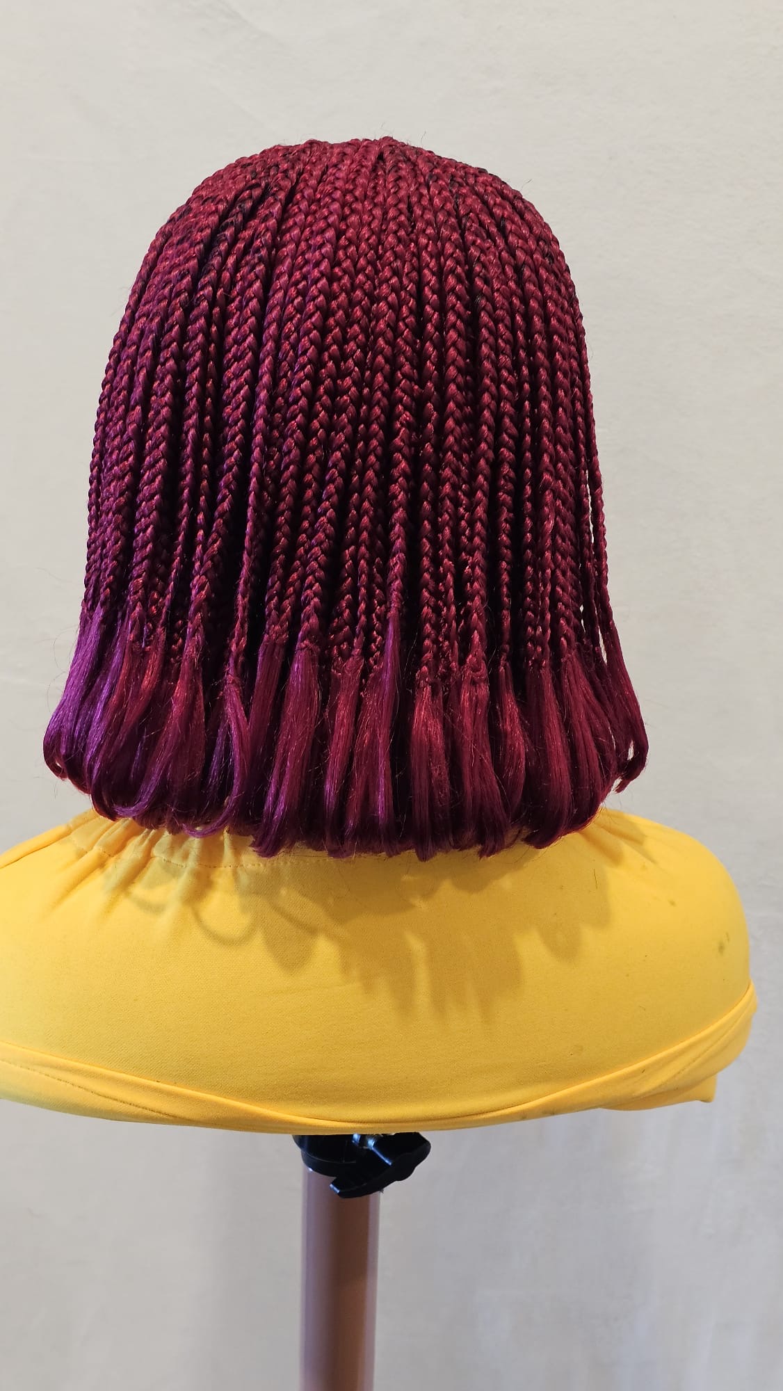 Burgundy Box Braids
