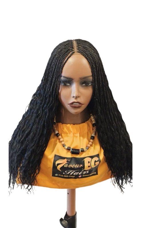 Black Wavy Curly Braid