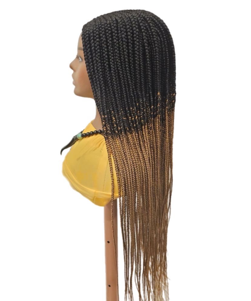 Black and Warm Honey Blonde Cornrows