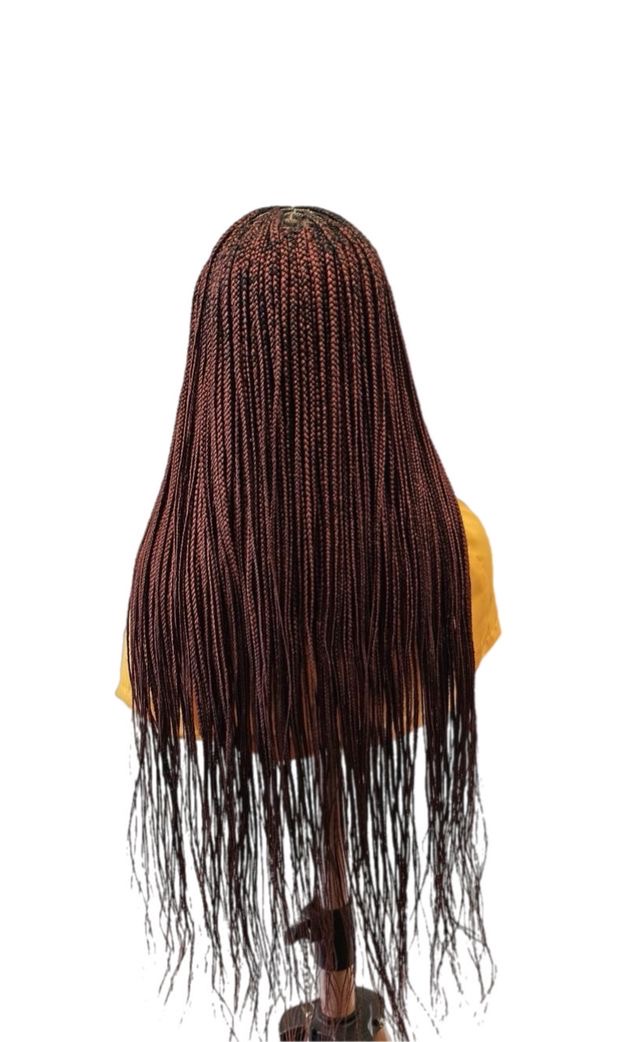 Copper Orange, knotless Braid