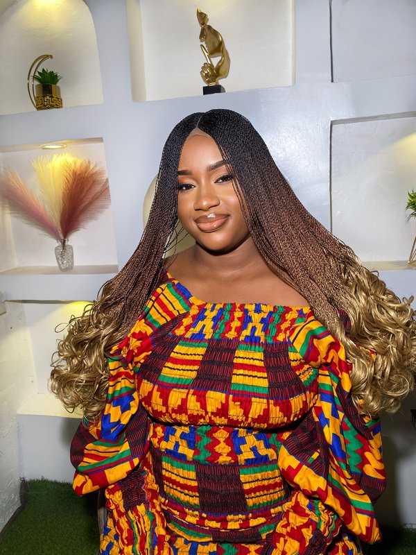 French Curly Tiny Braid