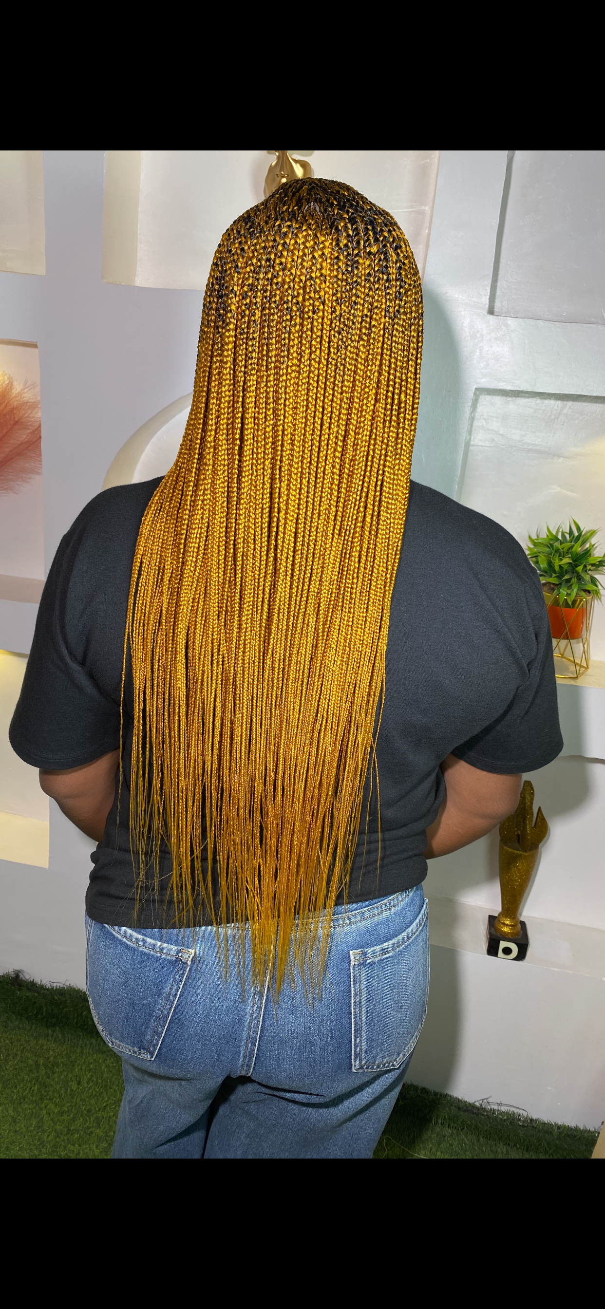 Blonde Ghana weaving Braid