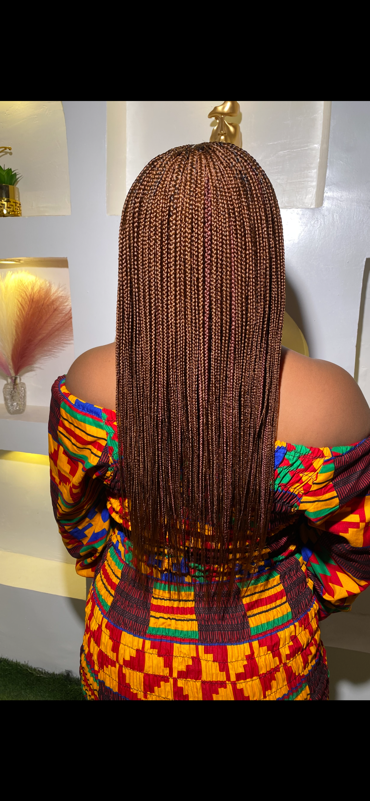 Brown Ghana Weaving Braids