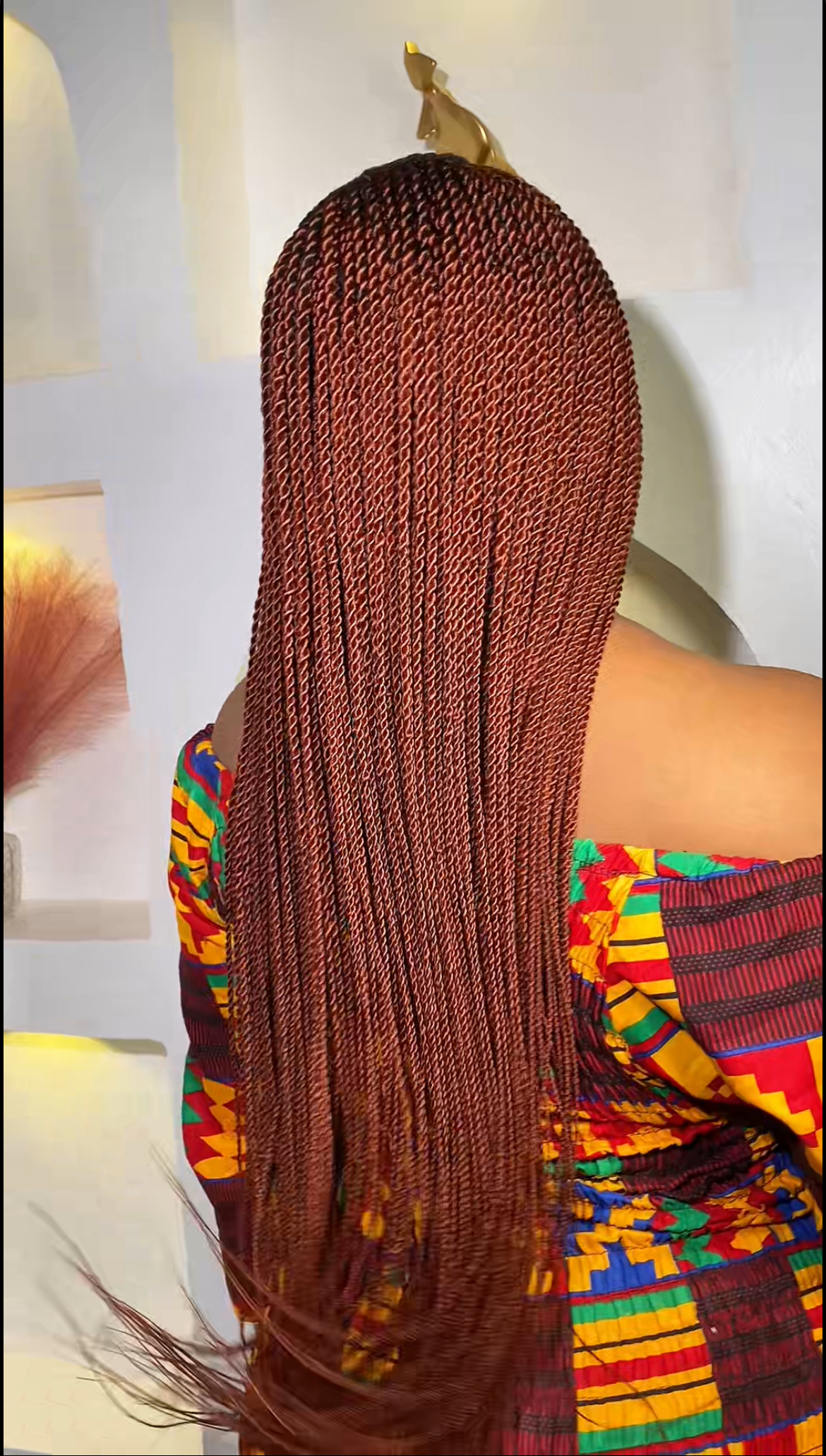 Burgundy Ghana Weaving Braid