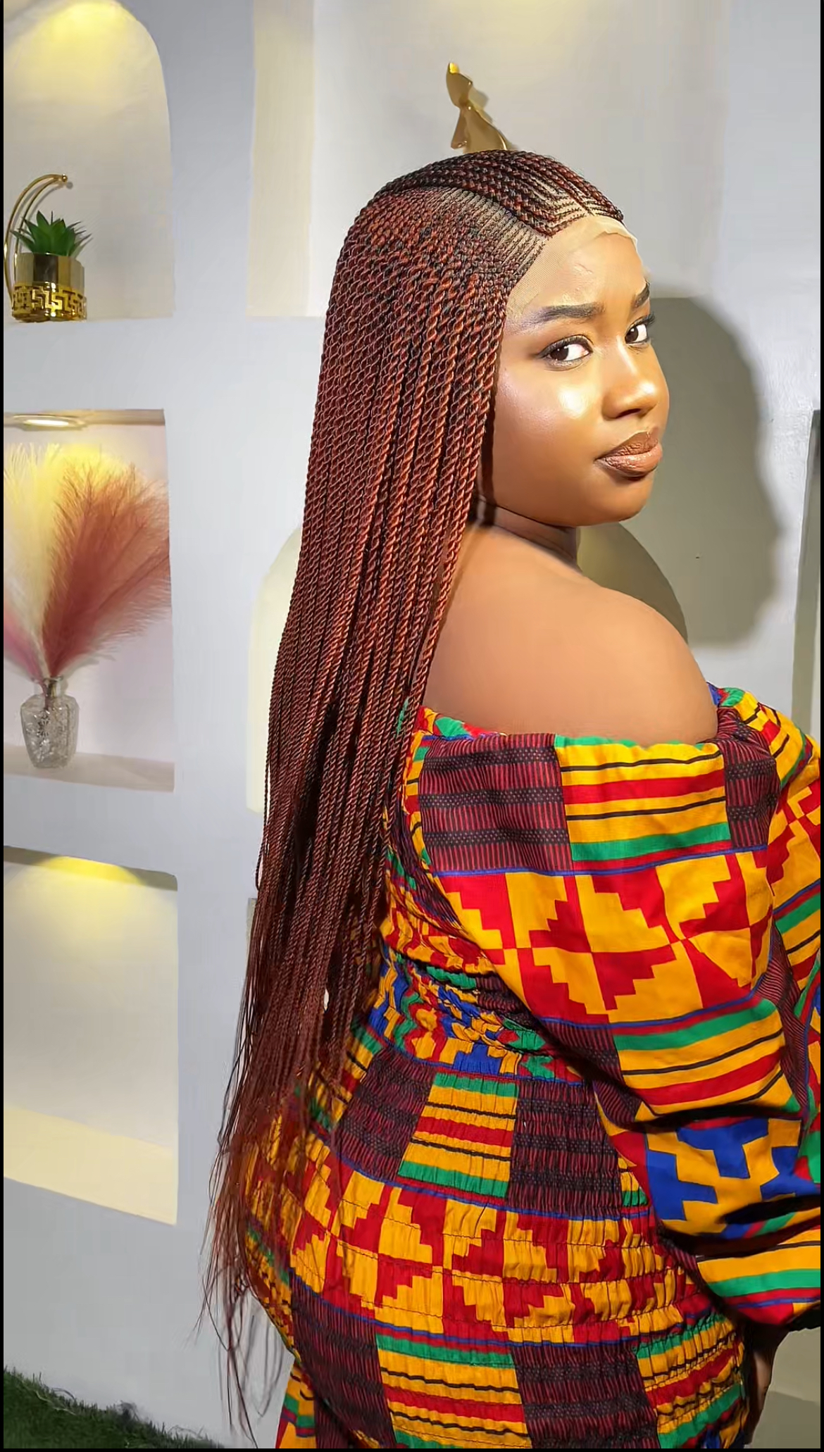 Burgundy Ghana Weaving Braid
