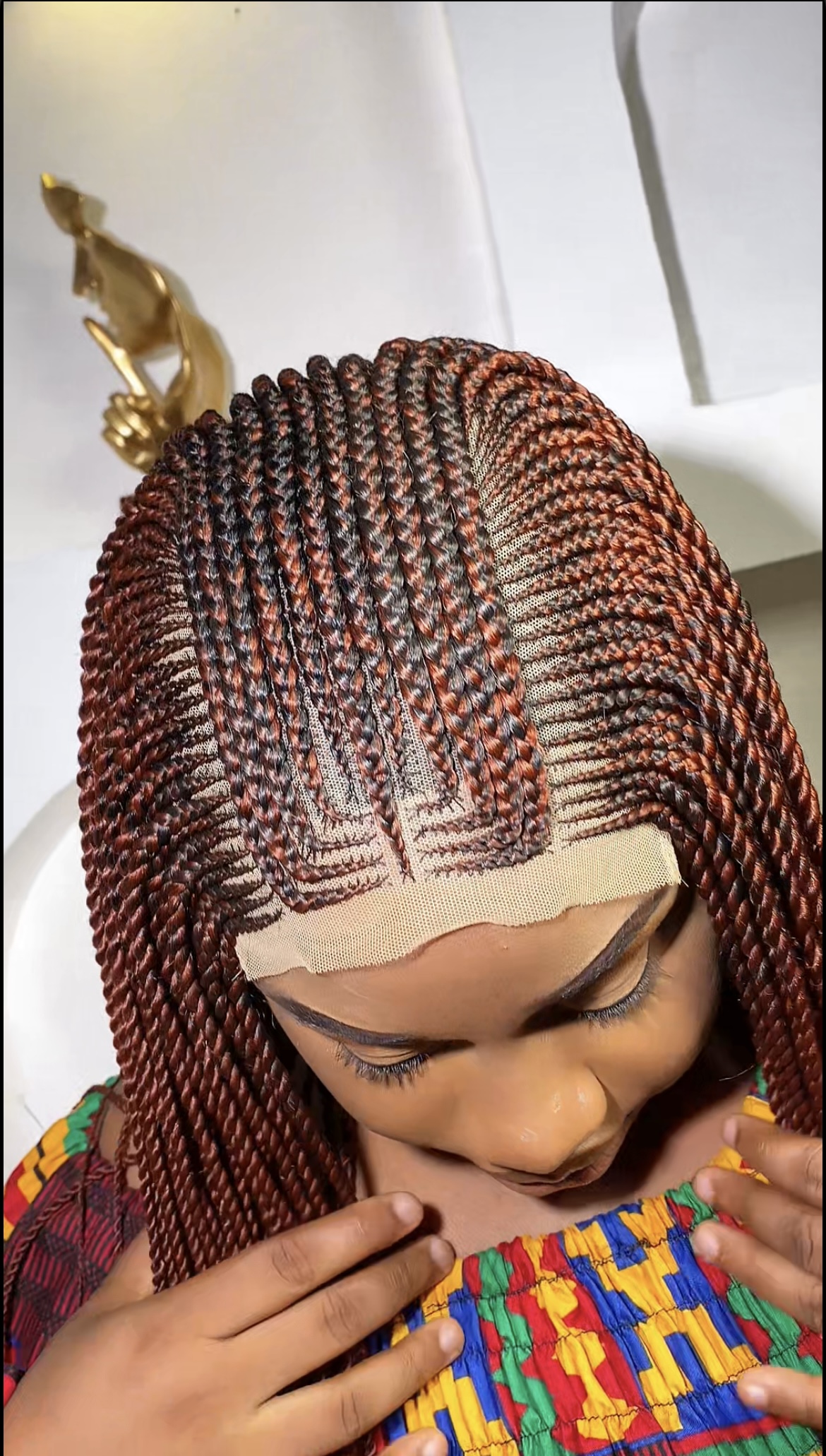Burgundy Ghana Weaving Braid
