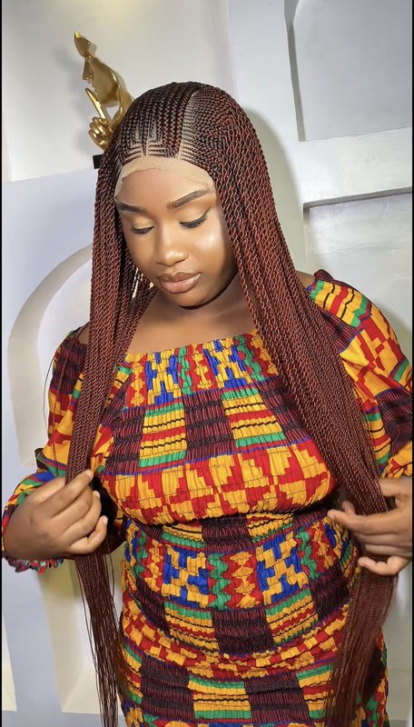 Burgundy Ghana Weaving Braid