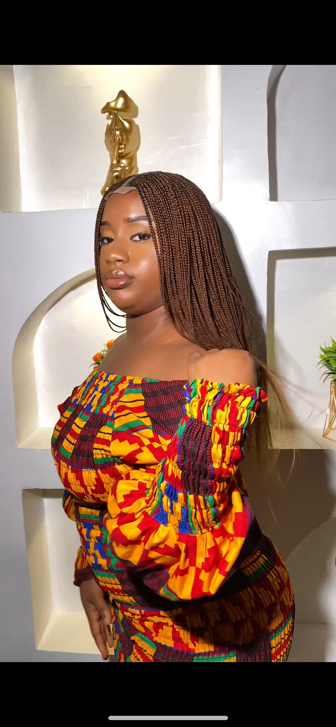 Brown Ghana Weaving Braids