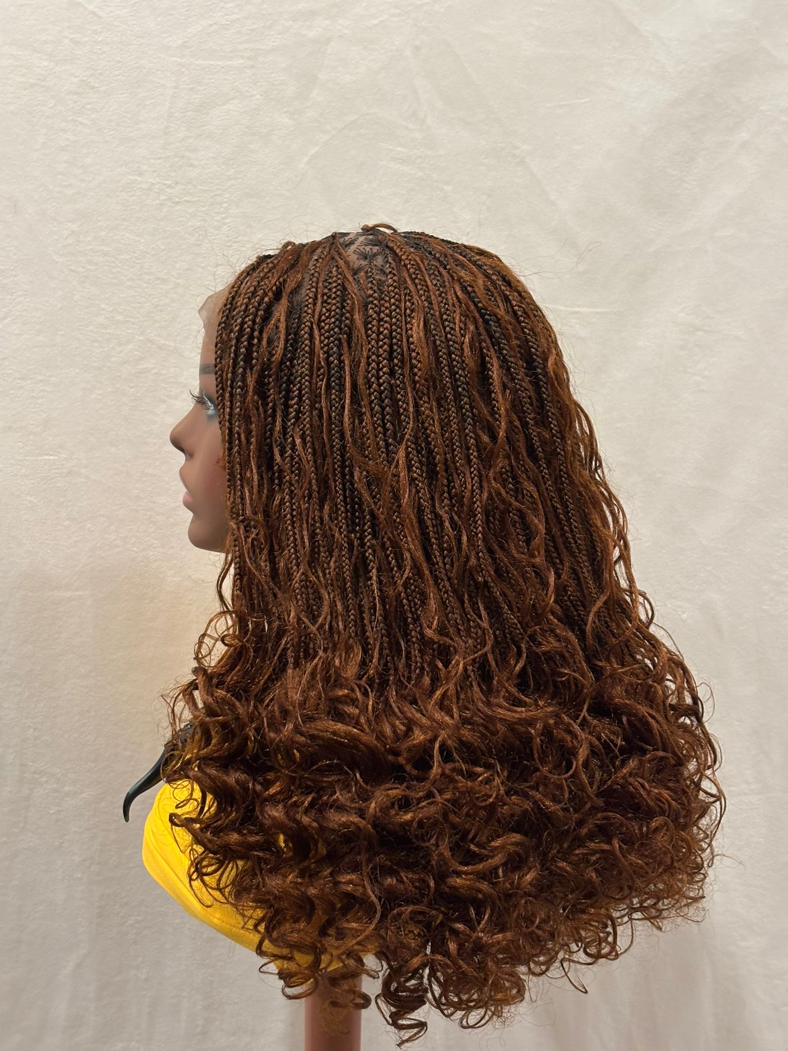 Brown Boho Braided Bob