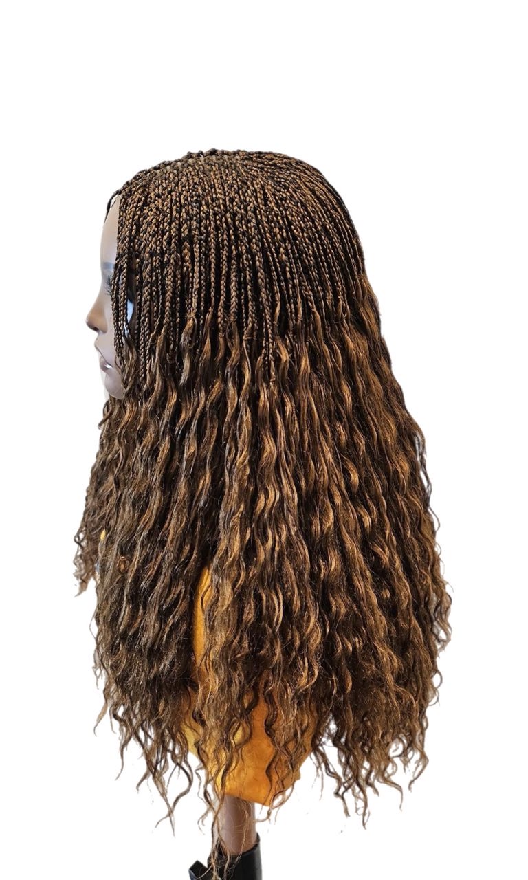 Brown Wavy Curly Braid