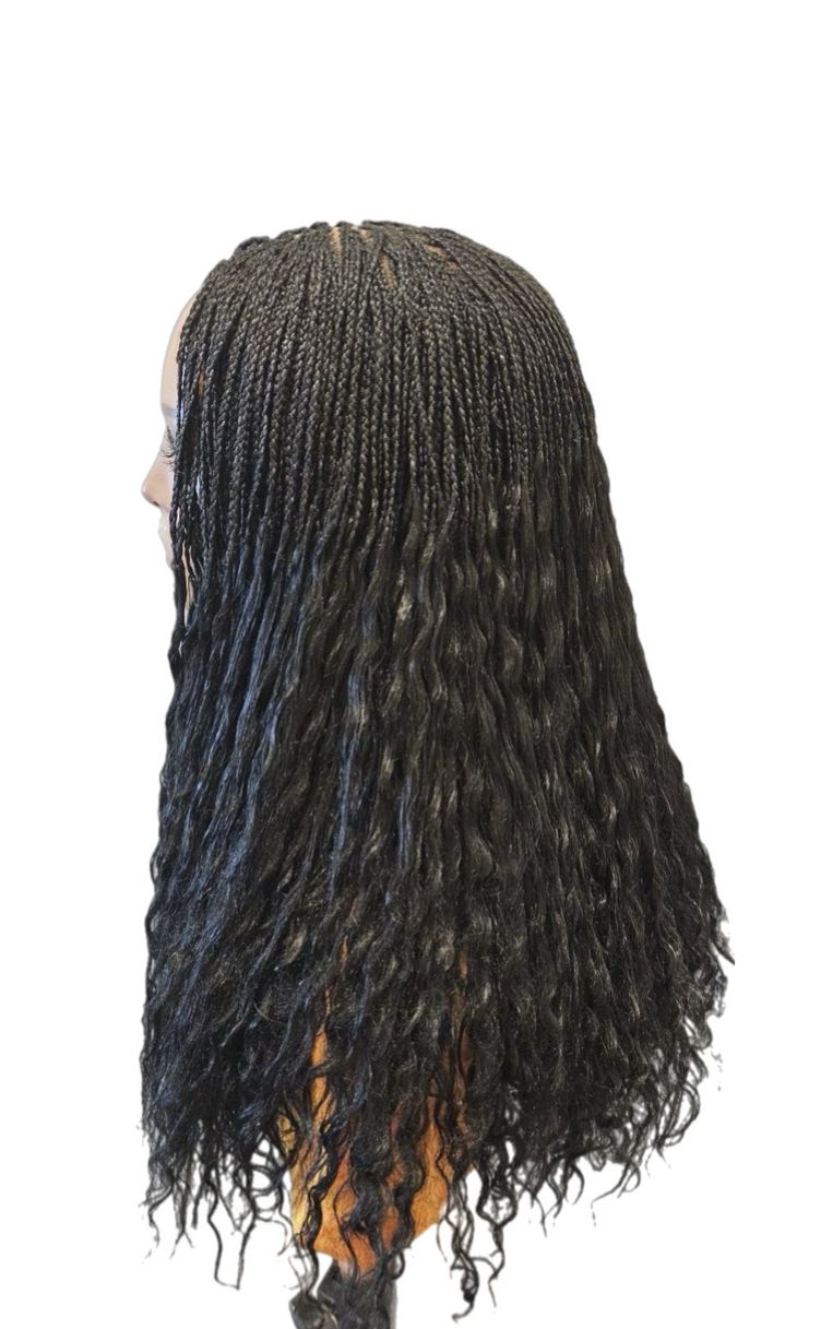 Black Wavy Curly Braid