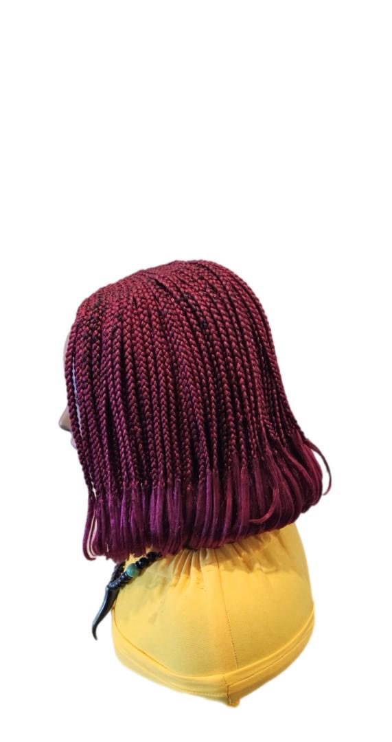 Burgundy Box Braids