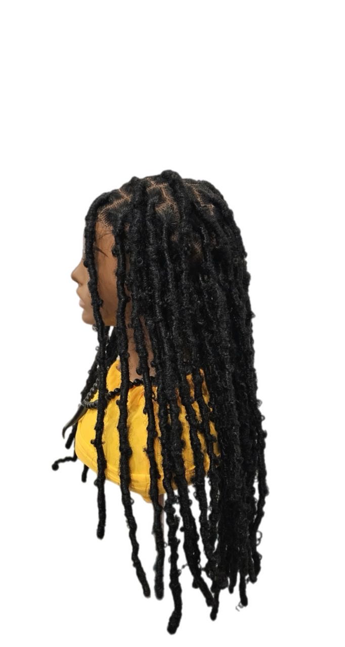 Jet Black, Butterfly Locs Braid