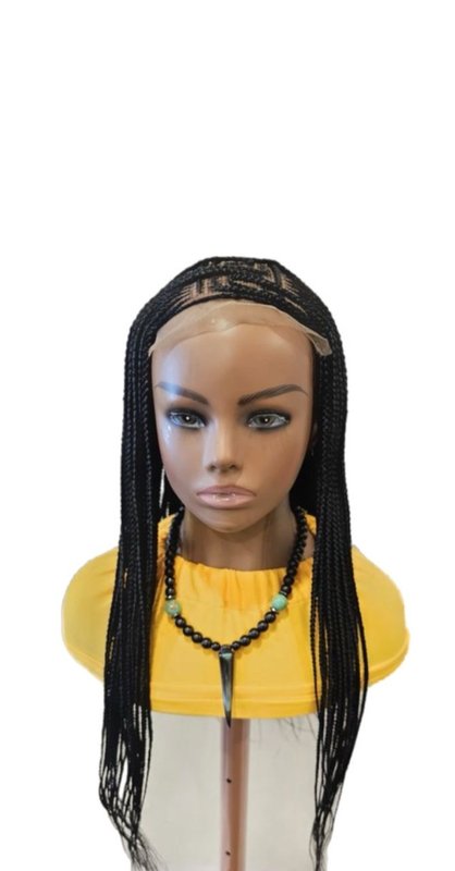 Color 1B, jet black Cornrows