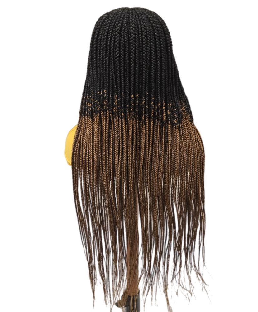 Black and Warm Honey Blonde Cornrows