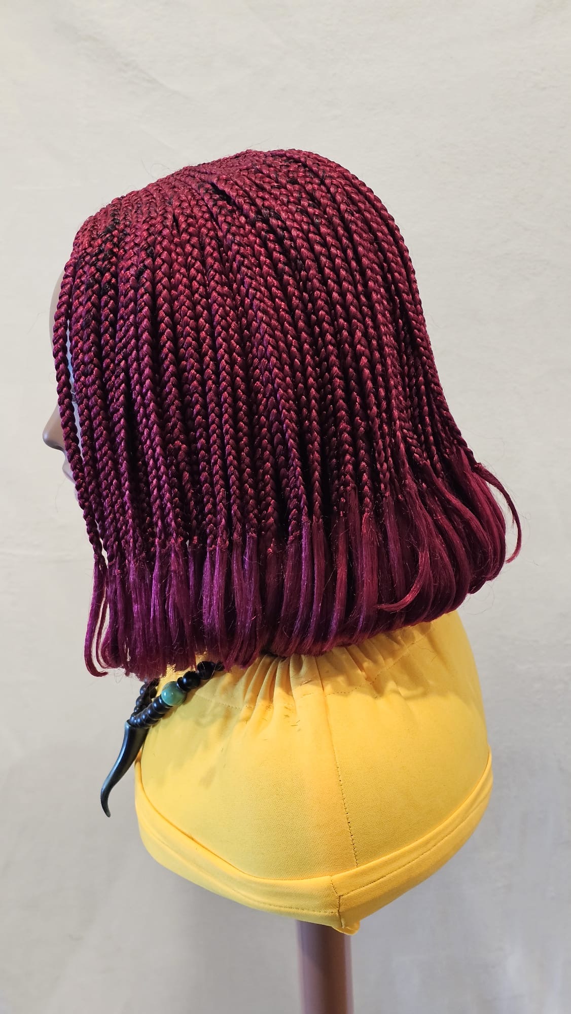 Burgundy Box Braids